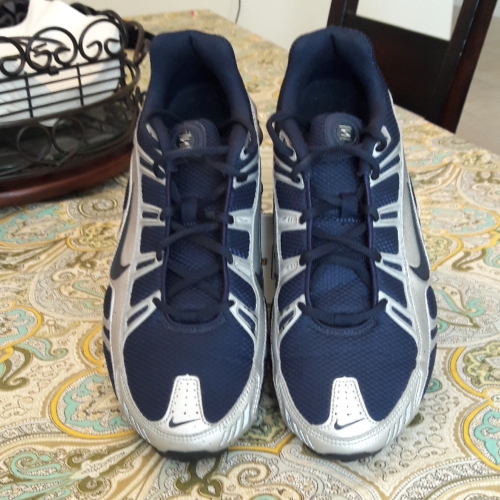 Nike shox turbo blue silver size 9.5